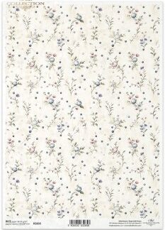 ITD Decoupage Rice paper vintage bloemen R2603 - A4