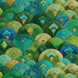 Dragonflycraft decoupage papier Peacock Stitched Background