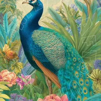 Dragonflycraft decoupage papier Peacock Elegance 4