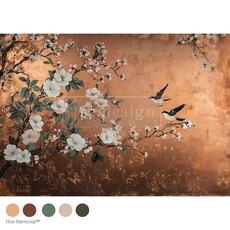 Redesign Decoupage Fiber A1 - Feathers In The Glow