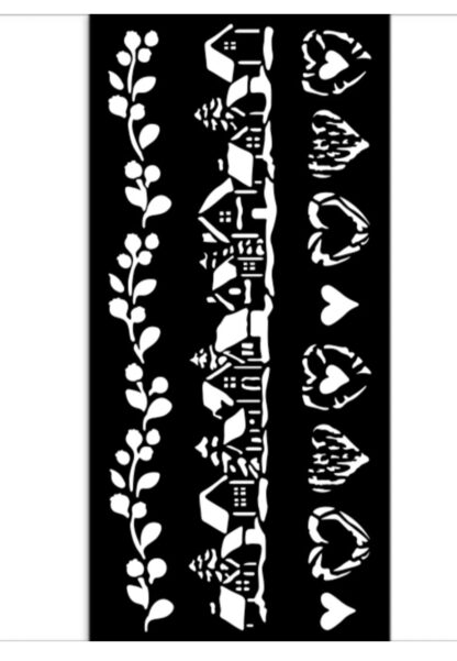 Stamperia Thick Stencil 20x25cm - 3 Stripes