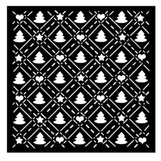 Stamperia Thick Stencil 18x18cm Tree Pattern