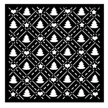 Stamperia Thick Stencil 18x18cm Tree Pattern