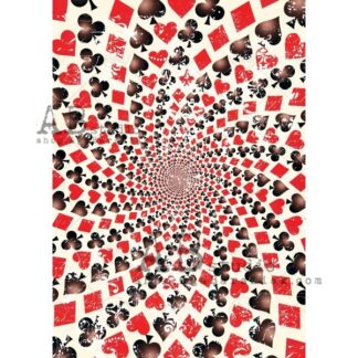AB Studio decoupage rice paper A4 ID-0538 kaarten