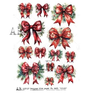 AB Studio A4 decoupage rice paper ID6221 strikken