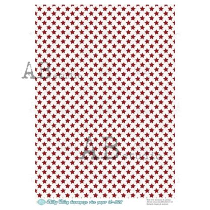 Decoupage rice paper A4 Milky Valley ID 828 sterren