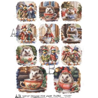 ABstudio Decoupage rice paper A4 ID-2361