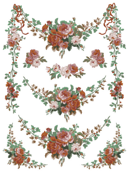 IOD  kerst Paint  Inlay La Folie  - 8 vellen limited edition - Afbeelding 2