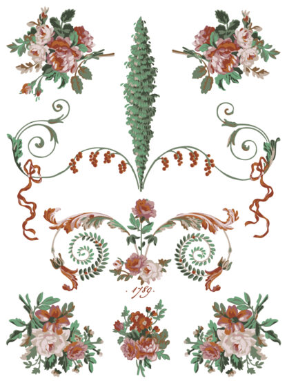 IOD  kerst Paint  Inlay La Folie  - 8 vellen limited edition - Afbeelding 3