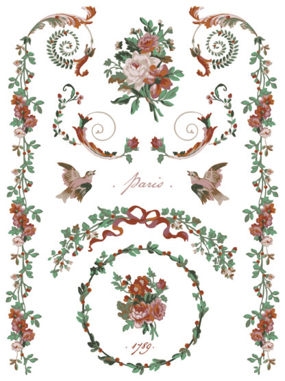IOD  kerst Paint  Inlay La Folie  - 8 vellen limited edition - Afbeelding 10