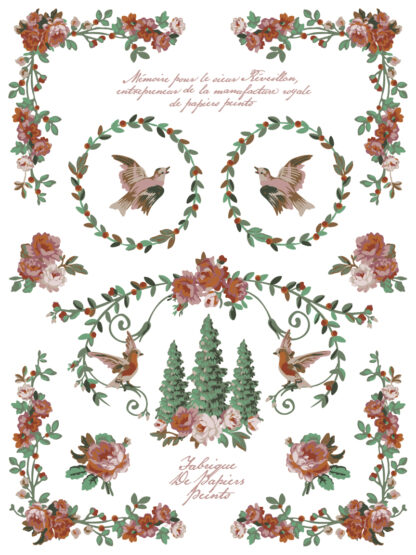 IOD  kerst Paint  Inlay La Folie  - 8 vellen limited edition - Afbeelding 11