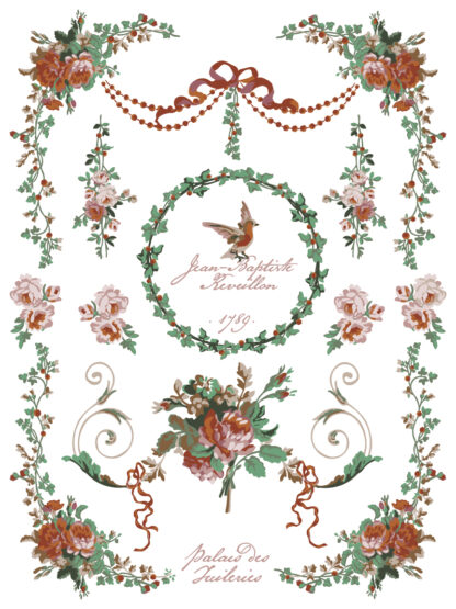 IOD  kerst Paint  Inlay La Folie  - 8 vellen limited edition - Afbeelding 7