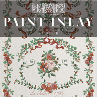 IOD kerst Paint Inlay La Folie - 8 vellen limited edition