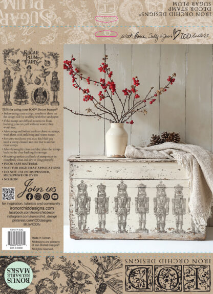 Iron Orchid Design kerst stempel Sugar Plum - limited edition