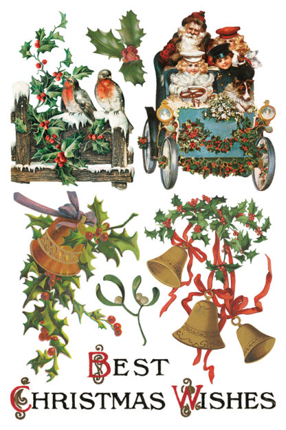 Iron orchid designs transfer Christmas Joy( 8 vellen) limited edition - Afbeelding 3