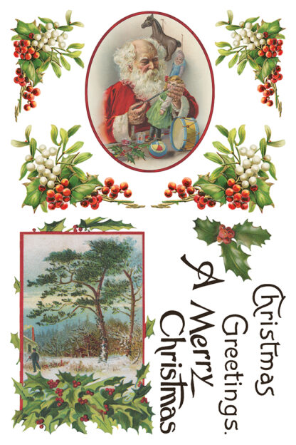 Iron orchid designs transfer Christmas Joy( 8 vellen) limited edition - Afbeelding 2