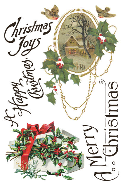 Iron orchid designs transfer Christmas Joy( 8 vellen) limited edition - Afbeelding 8