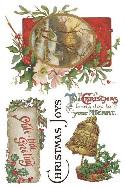 Iron orchid designs transfer Christmas Joy( 8 vellen) limited edition - Afbeelding 5