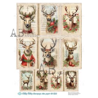 Decoupage rice paper A4 Milky Valley ID-496 rendieren
