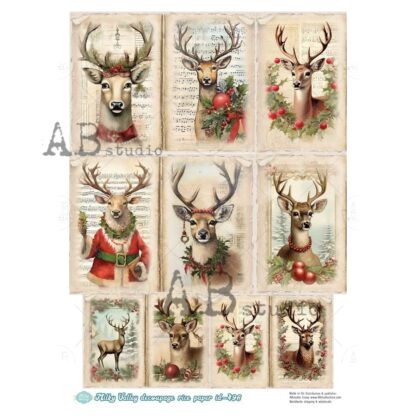 Decoupage rice paper A4 Milky Valley ID-496 rendieren