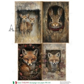Carte Italiano herfst decoupage rice paper no.518