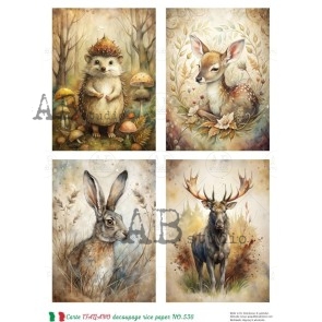 Carte Italiano herfst decoupage rice paper no.536