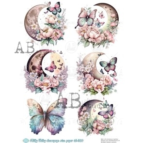 milky valley decoupage rice paper A4 ID-790