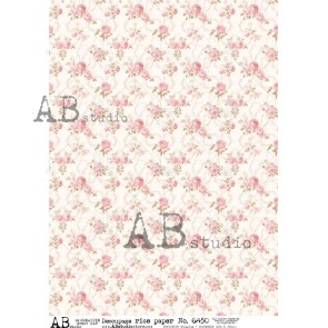 AB Studio bloemen decoupage rice paper A4 ID-6450