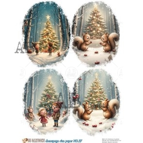 55 Cartoons decoupage A4 rice paper No. 27