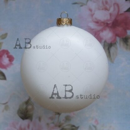 Plastic kerstbal medallion 120mm