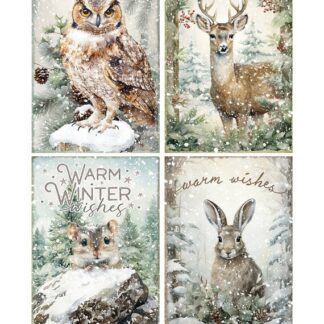 Ciao Bella A4 Rice Paper Forest Tales Cards