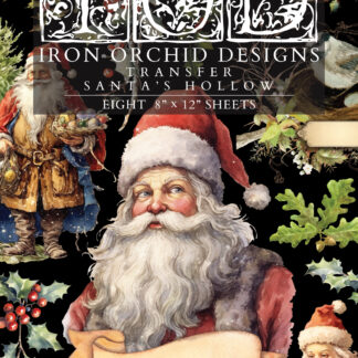 IOD kerst transfer Santa's Hollow ( 8 vellen) limited edition