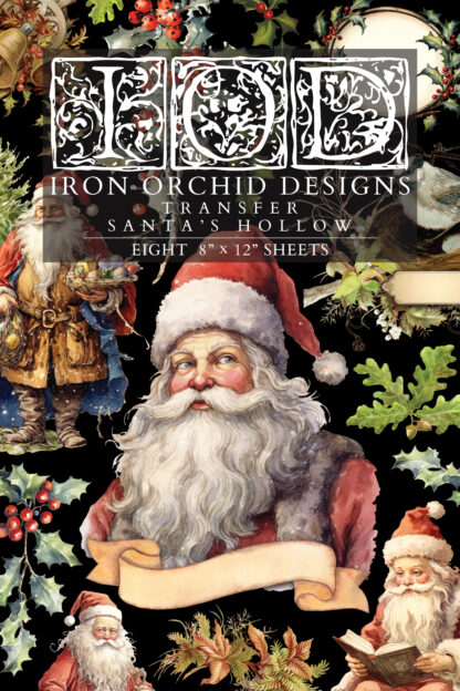 IOD kerst transfer Santa's Hollow ( 8 vellen) limited edition