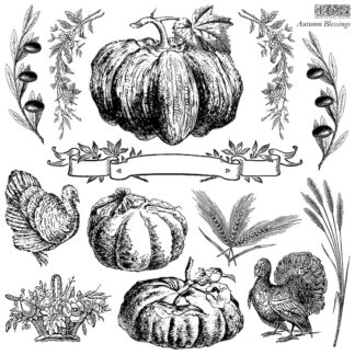 IOD stamp Autumn Blessings- limited edition