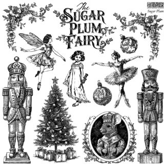 Iron Orchid Design kerst stempel Sugar Plum - limited edition