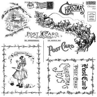 Iron Orchid Design stamp Christmas Post - limited edition