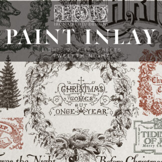 Iron Orchid Designs Christmas Paint Inlay Twelfth Night