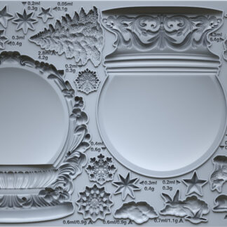 Iron Orchid Designs mould Snow Globes limited edition