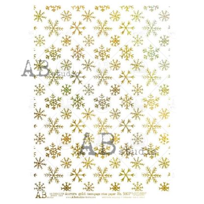 ABstudio Aurora Gold rice paper A4 ID-5807