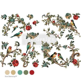 Re-Design Rosette Aviary 61 x 89 cm Inch Decor Transfers