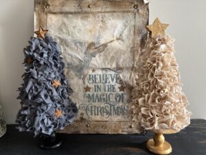 Workshop kerstboom van stof