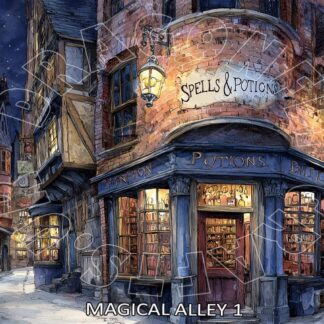 Dragonflycrafts Rice paper magical alley 1