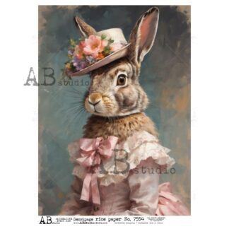 AB Studio konijn rice paper A4 ID-7554