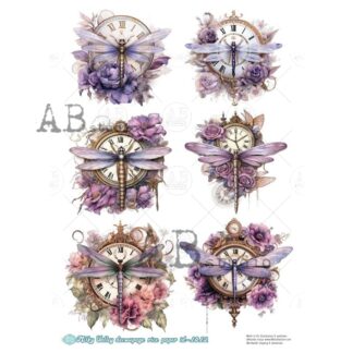 milky valley A4 decoupage rice paper ID-1012