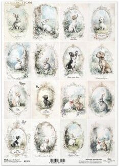 ITD Rice paper R2573 paas decoupage A4