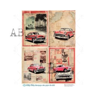 milky valley A4 auto decoupage rice paper ID-109