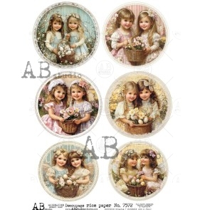 AB Studio rice paper meisjes A4 ID-7572