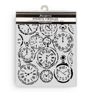 Stamperia Stencil 20x25cm mixed clocks