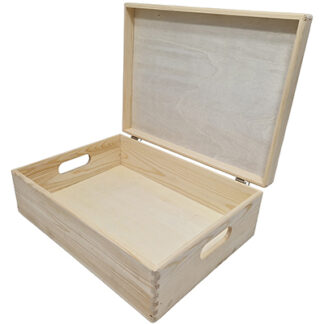 Opbergkist rechthoek klepdeksel, Groot laag