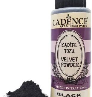 Cadence velvet powder black